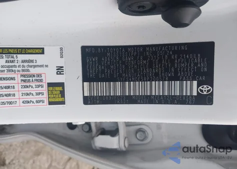 2024 Toyota Corolla Se z USA, uszkodzony, nr VIN 5YFS4MCE5RP200578